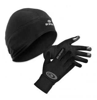 Pack hiver : Bonnet running + gants